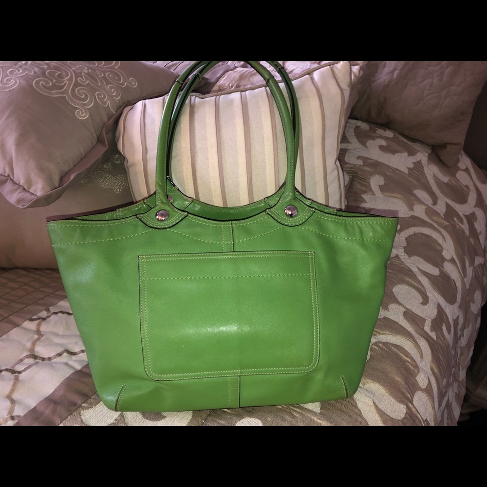 Spring Green Coach Bag